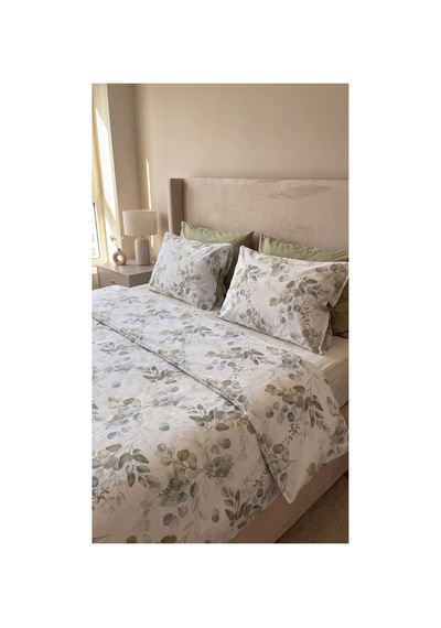 %100 Pamuk Çift Kişilik Okaliptüs Desenli Nevresim Seti 220x200 Cm Bağcıklı 2 Desenli + 2 Düz Beyaz Yastık Kılıfı Yeşil - 909842890 Yeşil %100 Pamuk Çift Kişilik Okaliptüs Desenli Nevresim Seti 220x200 Cm Bağcıklı 2 Desenli + 2 Düz Beyaz Yastık Kılıfı Yeşil - 909842890 Yeşil