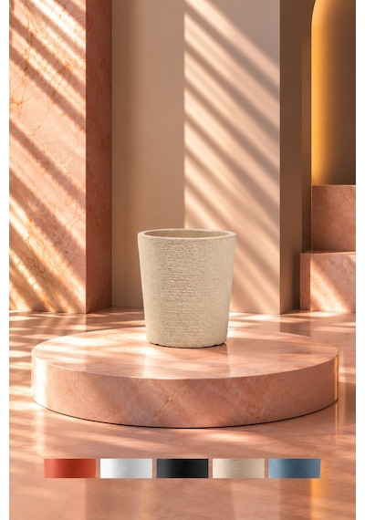 Bostann Dekoratif Saksı - Lıva 070 - 20l - Bej