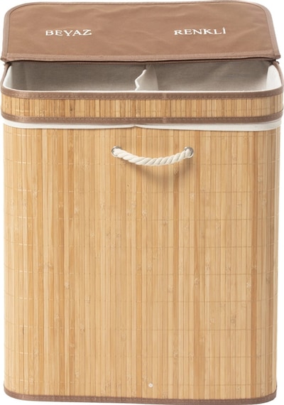 Bambu Sepet Çift Hazne 52x32x60 Cm Renksiz
