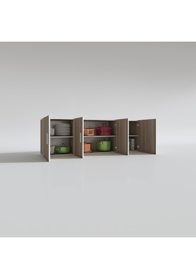 Kenzlife hazır mutfak silvanus crd 060*180*22 mutfak banyo dolabı kapaklı raflı