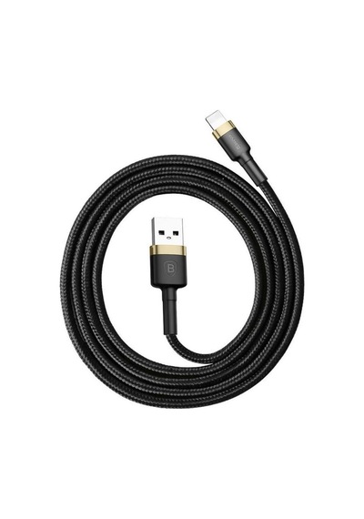 Baseus Cafule Serisi Lightning Kablosu 1 M Gri-siyah Dayanıklı Tasarım Ve Hızlı Şarj Özelliği