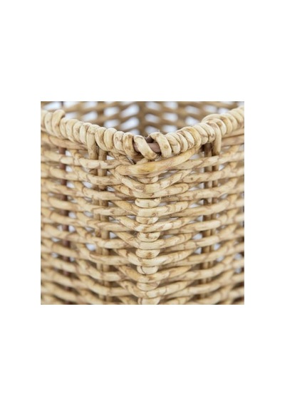 El Örgüsü Rattan Mutfak Kaşıklık, Bohem Dekoratif Tezgah Üstü Organizer 7009