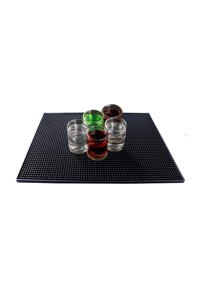 30x45 cm. Mat Siyah Renk Büyük Bar Lastiği cin379