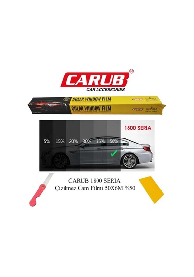 Çok Açık Siyah Çizilmez Seri A Cam Filmi 50cm X 6 M
