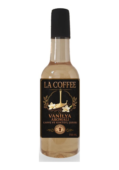 La Coffee Vanilya Aromalı Kahve Ve Kokteyl Şurubu 750 Ml - %100 Pancar Şekerli Diğer
