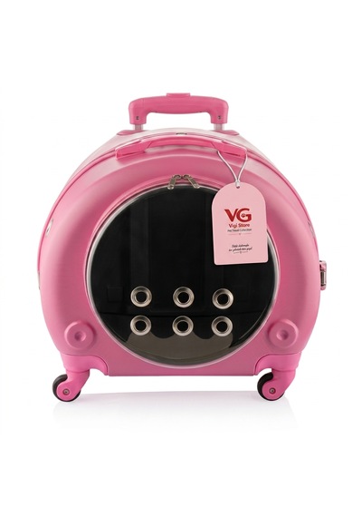 Vg Premium Kedi Taşıma Valizi Panoramik Açılır Kapaklı