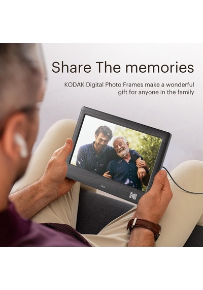 Kodak 7 Inc Uzaktan Kumandalı Dijital Resim Çerçevesi, 1024x600 Ips Ekran