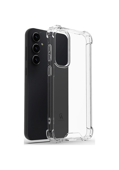 Samsung Galaxy Uyumlu S23 Fe Köşe Dolgulu Anti Shock Telefon Kılıfı Ve Hayalet Privacy Ekran Koruyucu Şeffaf