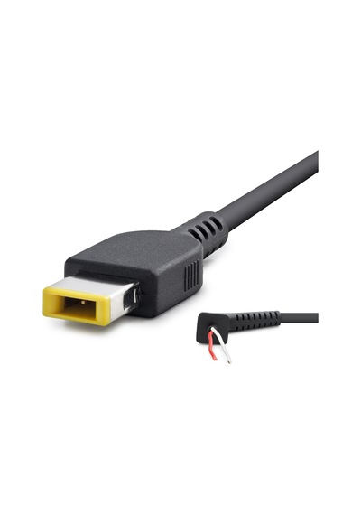 Laptop Adaptör Dc Kablosu 30 90w Usb Tip Sarı Kare Uç / Ibm Uyumlu 1.2 M - Siyah Hdx5515