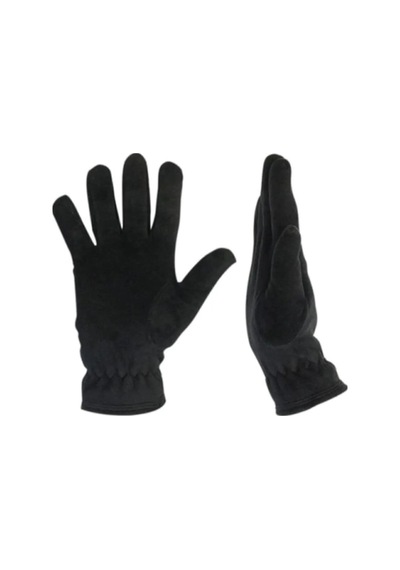 Emybox Kışlık Termal Polar Unisex Soğuk Geçirmez Polar Eldiven Boyunluk Erkek Ve Kadın İçin 2'li Set Siyah
