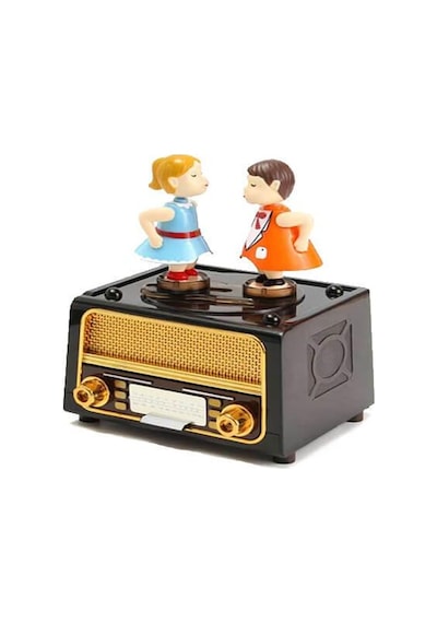 Radyo Müzikli Müzik Kutusu Kurmalı Dekoratif Hediyelik
