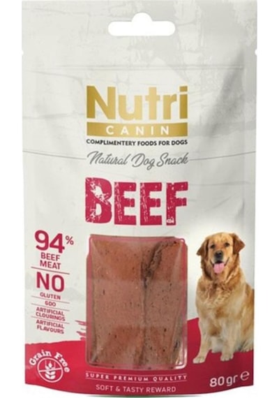 Nutri Canin Sığır Etli Tahılsız Köpek Ödül Maması 80 G