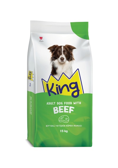 King Plus Beef Dog Biftekli Yetişkin Köpek Maması 15 KG