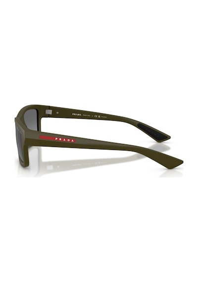 Prada Ps B10s 15x2f2 54 Linea Rossa Unisex Polarize Dikdörtgen Yeşil Aynalı Kemik Güneş Gözlüğü