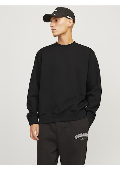 Jack & Jones Jjeurban Edge Rahat Kesim Sweatshirt 12259945 Siyah