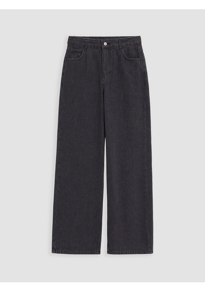Lcw Eco Gri Wideleg Kadın Jean Pantolon