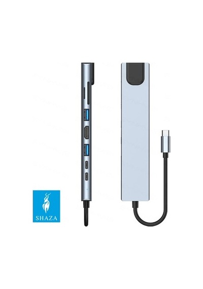 8in1 Usb Type-c Hub - Hdmı, Usb Ve Ethernet Portları İle