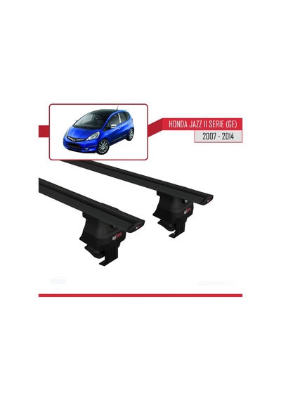 Honda Jazz Iı Serie / Fit Ge 2007-2014 Arası İle Uyumlu Ace-4 Ara Atkı Tavan Barı Siyah
