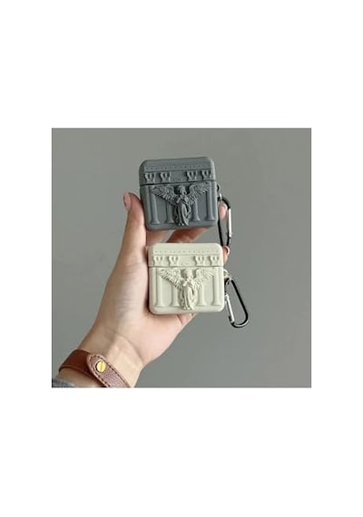 Caseonn Kılıf Antik Melek Bej Bej Apple Airpods 4. Nesil/anc İle Uyumlu