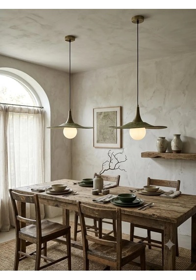 El Yapımı Sage Green Wabi Sabi Kil Sarkıt Avize, Çap 45 Cm, G9 Led Ampullü, Salon, Yemek Odası, Mutfak Adası El Yapımı Sage Green Wabi Sabi Kil Sarkıt Avize, Çap 45 Cm, G9 Led Ampullü, Salon, Yemek Odası, Mutfak Adası