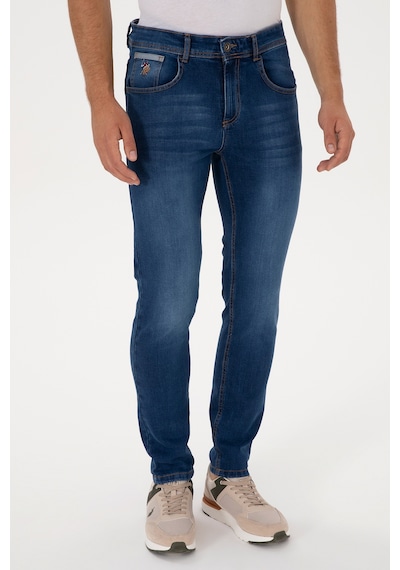 U.S. Polo Assn. Erkek Mavi Slim Fit Jean Pantolon 50316529-DN0022