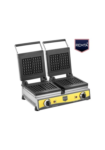 Remta Çiftli Kare Model Waffle Makinası Elektrikli 16 Cm Çap