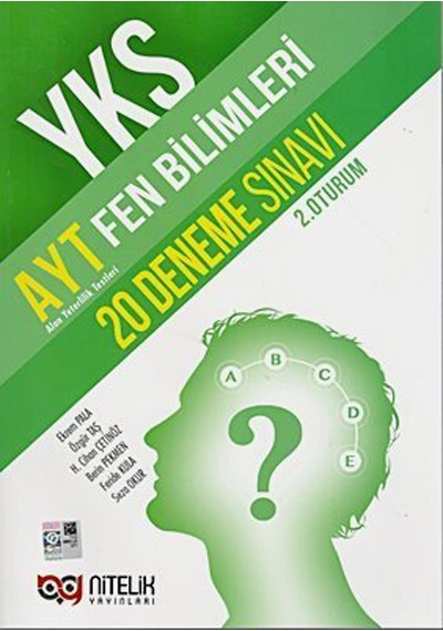 AYT Fen Bilimleri 20 Deneme Sınavı 2. Oturum - Berin Pekmen -  Hakan Cihan Çetinöz - Nitelik Yayınları