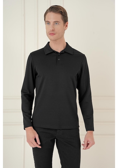 Efor Ts 893 Slim Fit Siyah Spor T-shirt Siyah