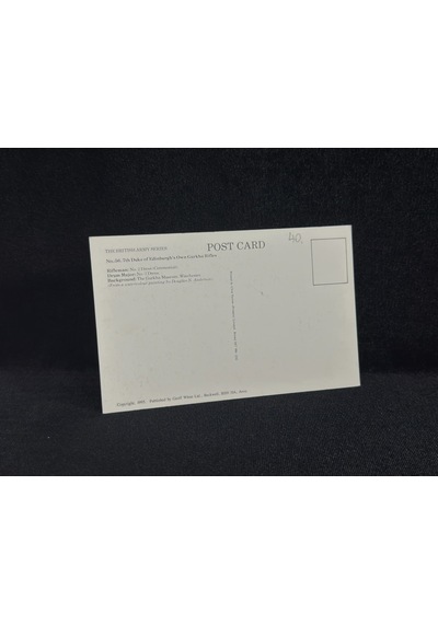 1995 İngiltere Kartpostal Britanya Ordusu Postcard The Duke Of Edinburgh's Own Gurkha Rifles Military Uniforms
