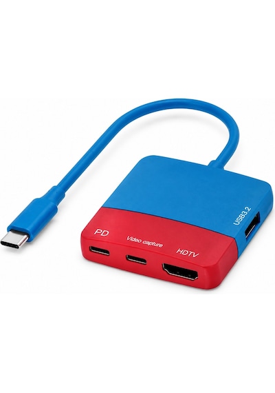 Usb-c Video Capture Docking Station 4in1 Pd 100w 4k Hdmı 1080p 60hz Capture Usb 3.2 Nintendo Switch Uyumlu