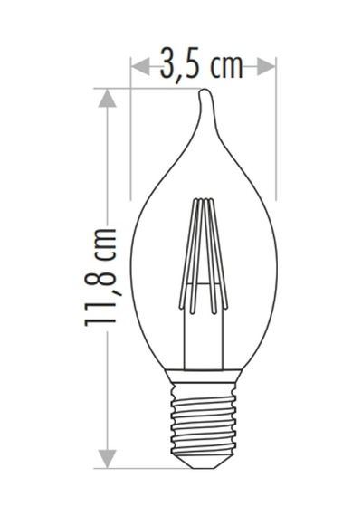 Bay Cata Ct 4062 4w Led Flament Ampul 3200k Günışığı E14 Duy Najmaddin