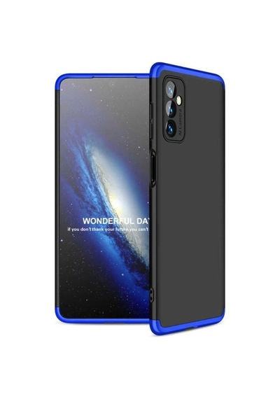 Galaxy M52 Kılıf Zore Ays Kapak Siyah-Mavi