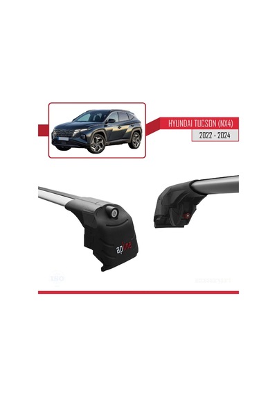 Hyundai Tucson Nx4 2022 Ve Sonrası İle Uyumlu Ace-2 Ara Atkı Tavan Barı Gri