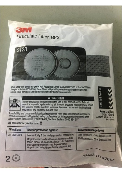 3m 2128 Partikül Filtresi Bayonet Bağlantılı, P2 R Filtreli