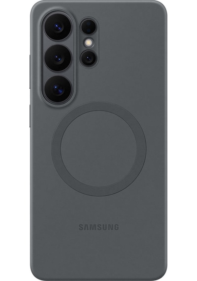 Samsung Uyumlu Galaxy S26 Ultra Silikon Magnet Kılıf - Siyah Siyah