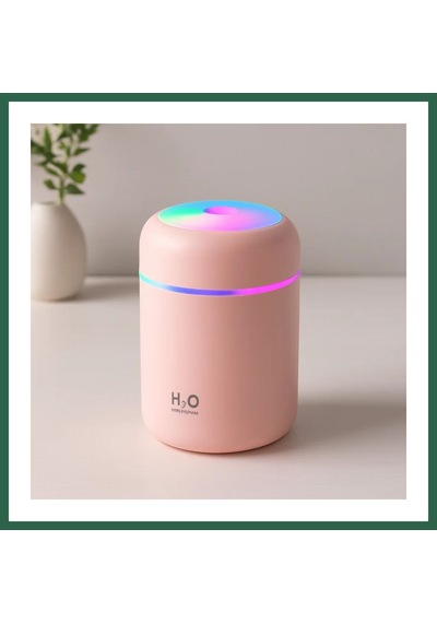 Bezos Mini Usb Hava Nemlendirici 300ml - Işıklı Taşınabilir Aroma Difüzör Bzs01