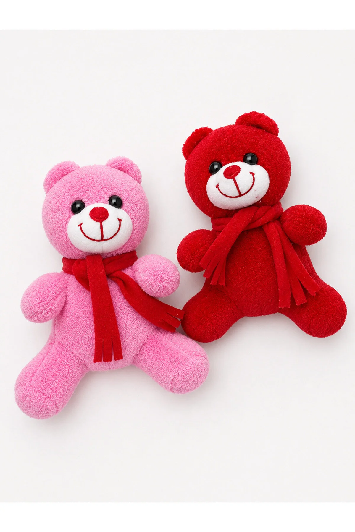 Hediyelik Ayıcık Uyku Arkadaşı Peluş Ayıcık Kırmızı-pembe