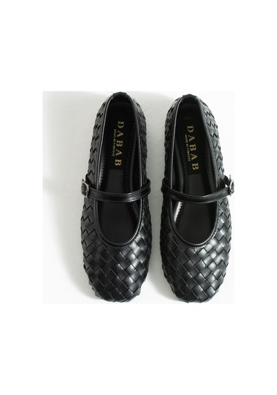 Dabab Shoes Elvıa Siyah Kadın Örgü Dokulu Bilekten Bantlı Tokalı Mary Jane Düz Ayakkabı Babet Dabab Shoes Elvıa Siyah Kadın Örgü Dokulu Bilekten Bantlı Tokalı Mary Jane Düz Ayakkabı Babet