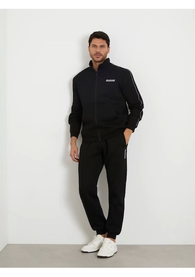 Guess Erkek Yan Logolu Sweatshirt Siyah