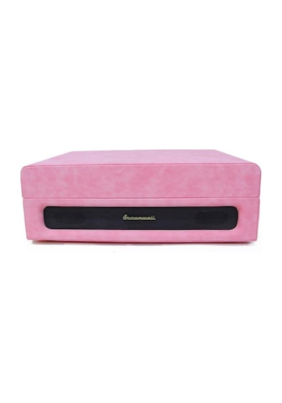 Nostaljik Özel Pembe Çantalı Pikap Bluetooth Kulaklı Hoparlör 33-45-78 Taş Ve Plastik Plak Çala Standart
