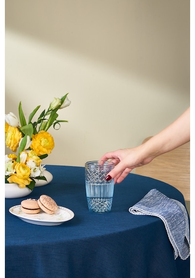 Karaca Minton Su Bardağı Açık Mavi 310 Ml Mavi