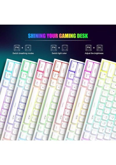 Mini%60 Oyun Klavyesi, Yükseltme Rgb Arkadan Aydınlatmalı 61 Anahtar Ultra Kompakt Klavye, Ts91 Ergonomik Su Geçirmez Mekanik Hissetme Ofis Bilgisayar Klavyesi, Pc, Mac, Ps4, Xbox One Oyuncu Mini%60 Oyun Klavyesi, Yükseltme Rgb Arkadan Aydınlatmalı 61 Anahtar Ultra Kompakt Klavye, Ts91 Ergonomik Su Geçirmez Mekanik Hissetme Ofis Bilgisayar Klavyesi, Pc, Mac, Ps4, Xbox One Oyuncu