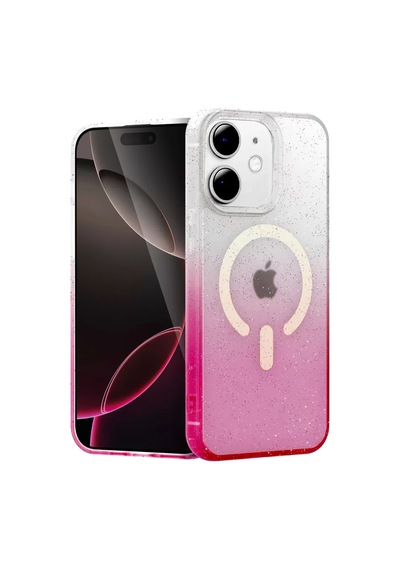 Newface Apple İphone 11 Pummel Shiny Magsafe Kapak - Pembe