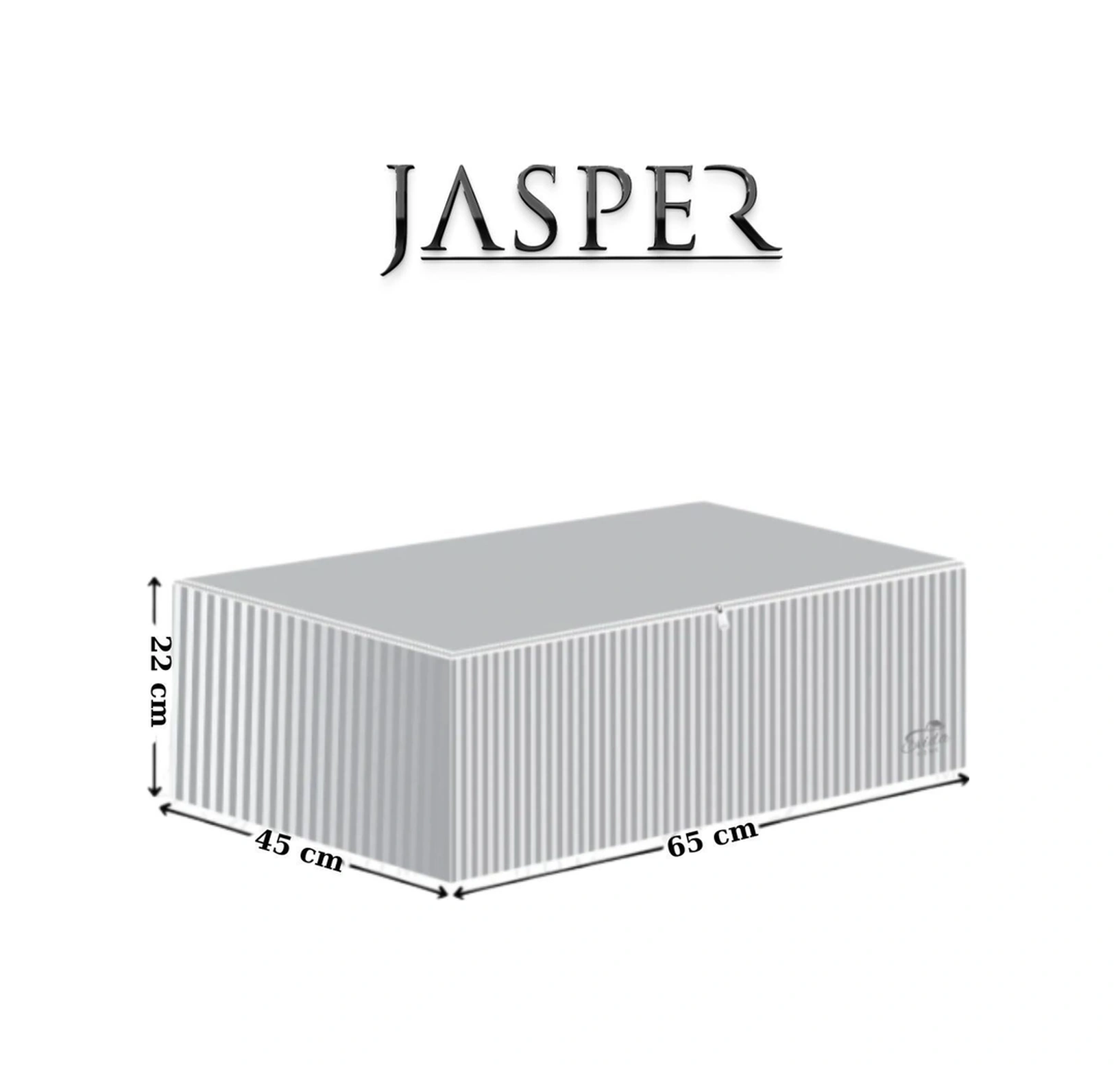 Jasper Antrasit Çizgili Büyük Boy Baza Altı Ve Çekyat Hurç - 65x45x22 Cm - Organizer. Antrasit Jasper Antrasit Çizgili Büyük Boy Baza Altı Ve Çekyat Hurç - 65x45x22 Cm - Organizer. Antrasit