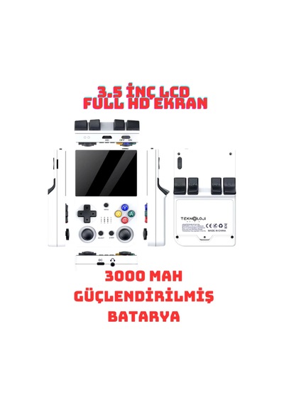 El Atarisi 3.5 Ultrahd Ekran Gamepad Retro Atari Psp/ps1/neogeo Fıfa Gta 20.000 Games Oyun Konsolu