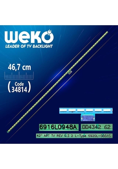 42 Art Tv Rev 0.3 2 L-type 6920l-0001c - 46.7 Cm 54 Ledli - Wk-696 Çok Renkli