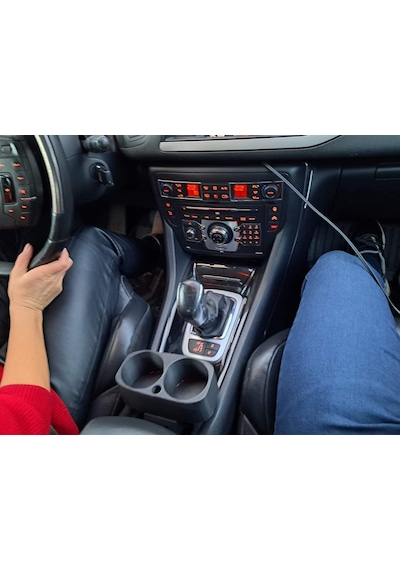 Citroen C5 X7 Bardaklık Orta Konsol İçecek Tutucu Cup Holder Organizer Siyah