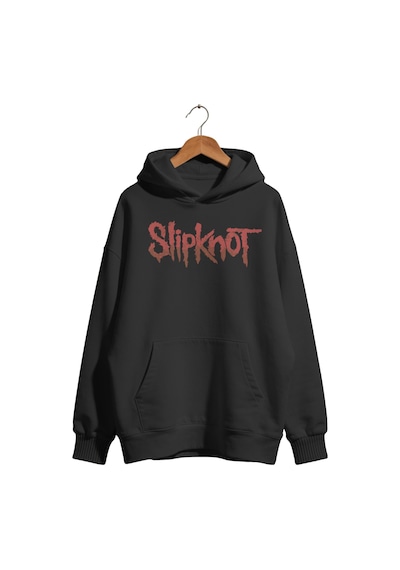 Sevbano Slipknot Rock Metal Müzik Grubu Baskılı Unisex Oversize Premium K Siyah