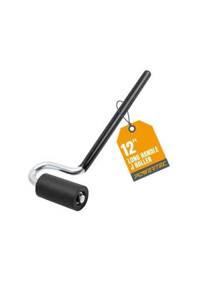 71010 J-roller Uzun Saplı Kauçuk Rulo, 3,8 Cm X 7,6 Cm Profesyonel Kaplama Kenar Bandı Ve Zemin Laminasyon Aleti, Düz Sap