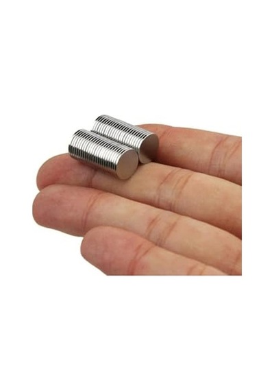 Yuvarlak Neodyum Mıknatıs, 10 Mm X 1 Mm Ölçüler İle 10 Adet Güçlü Magnet